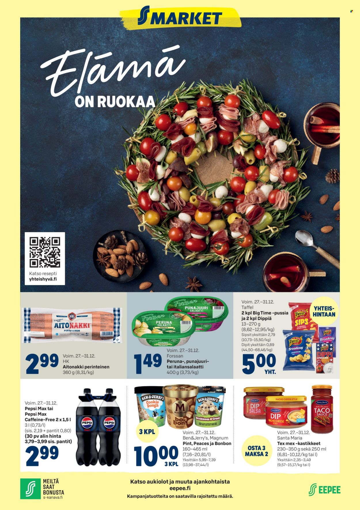 S-market tarjoukset - 27.12.2025 - 31.12.2025. Sivu 1