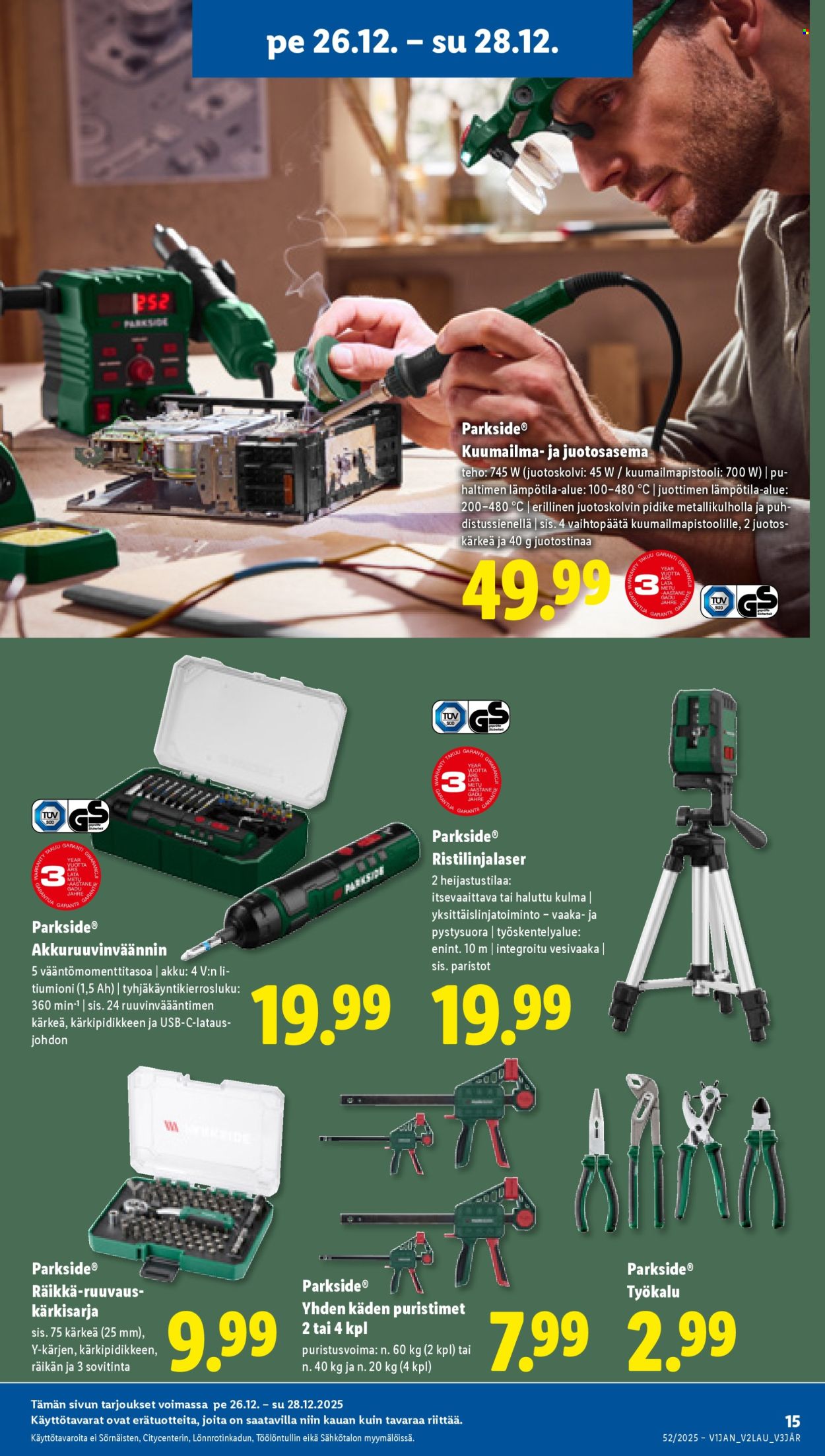 Lidl tarjoukset - 26.12.2025 - 31.12.2025. Sivu 15