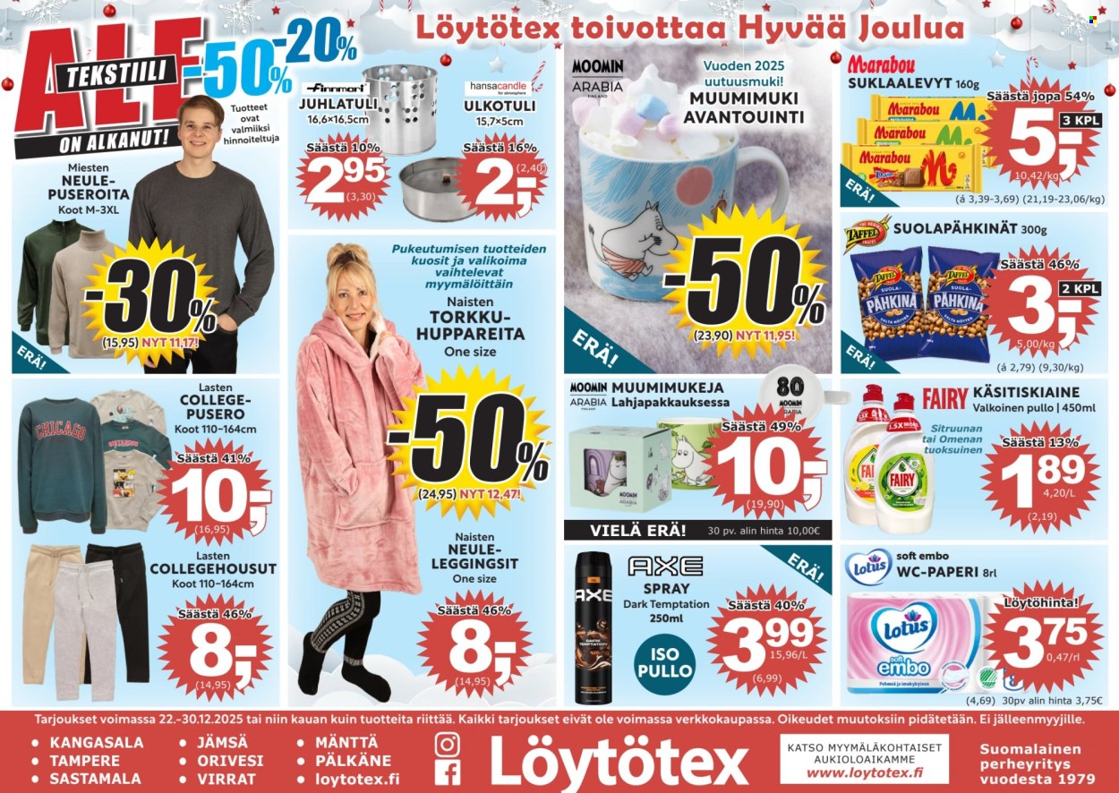 Löytötex tarjoukset - 22.12.2025 - 30.12.2025. Sivu 1