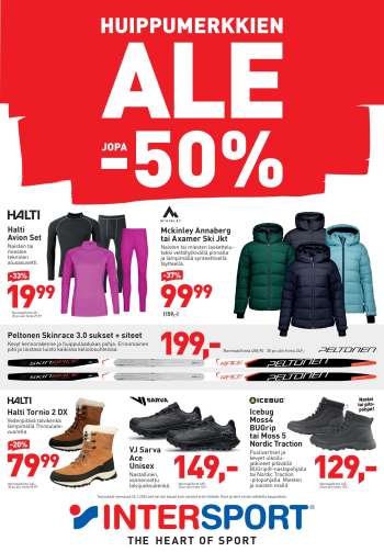 Intersport tarjoukset  - 24.12.2025 - 26.01.2026.
