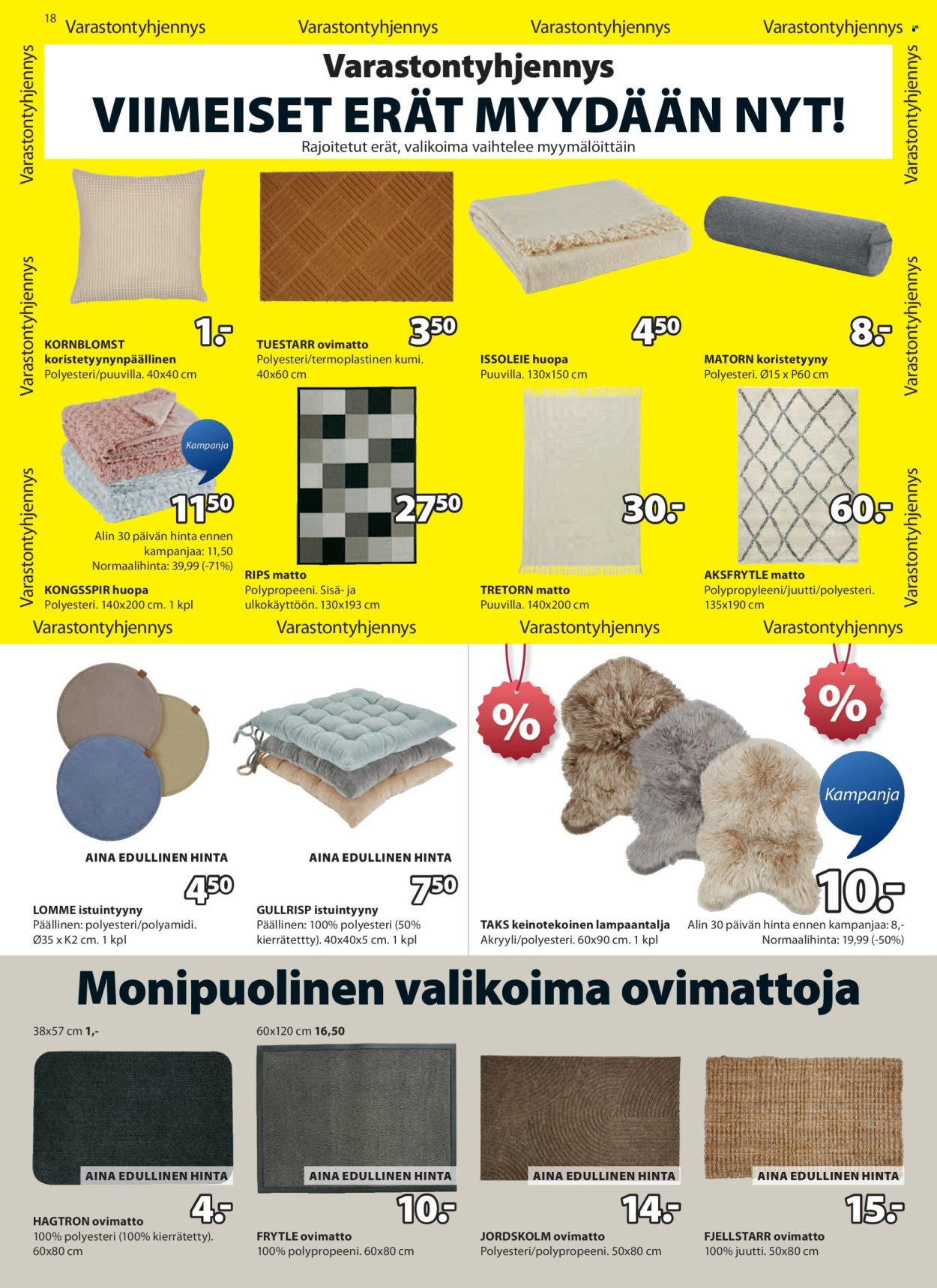 JYSK tarjoukset - 25.12.2025 - 28.01.2026. Sivu 18