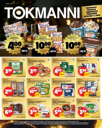 Tokmanni tarjoukset  - 27.12.2025 - 01.01.2026.