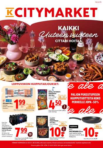K-citymarket tarjoukset  - 25.12.2025 - 28.12.2025.
