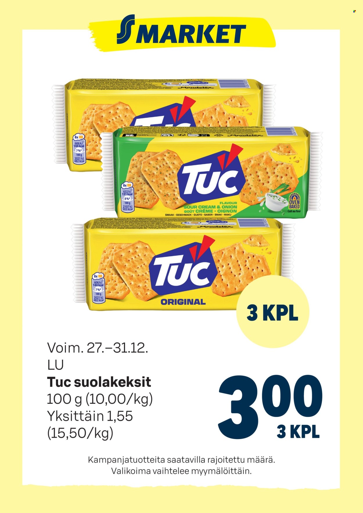 S-market tarjoukset - 27.12.2025 - 31.12.2025. Sivu 1