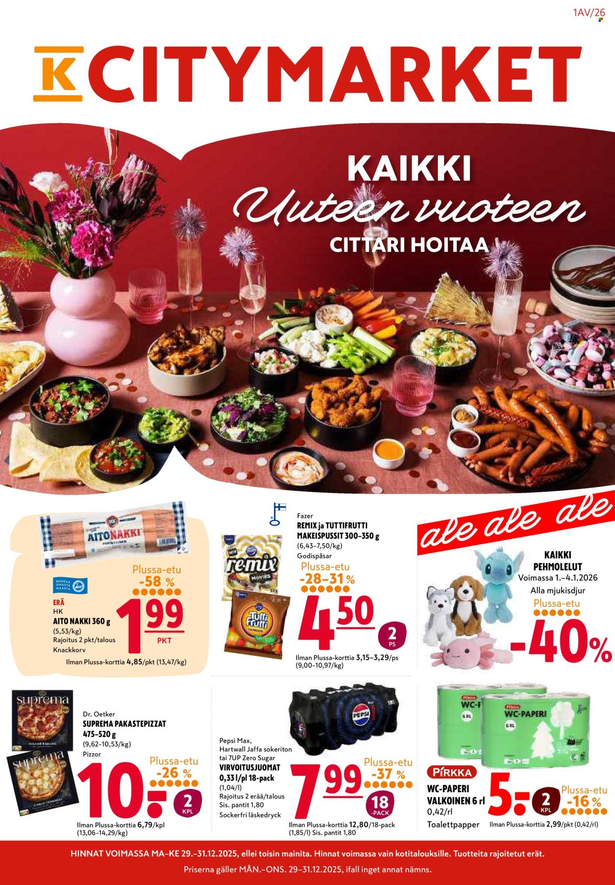 K-citymarket tarjoukset - 29.12.2025 - 04.01.2026. Sivu 1