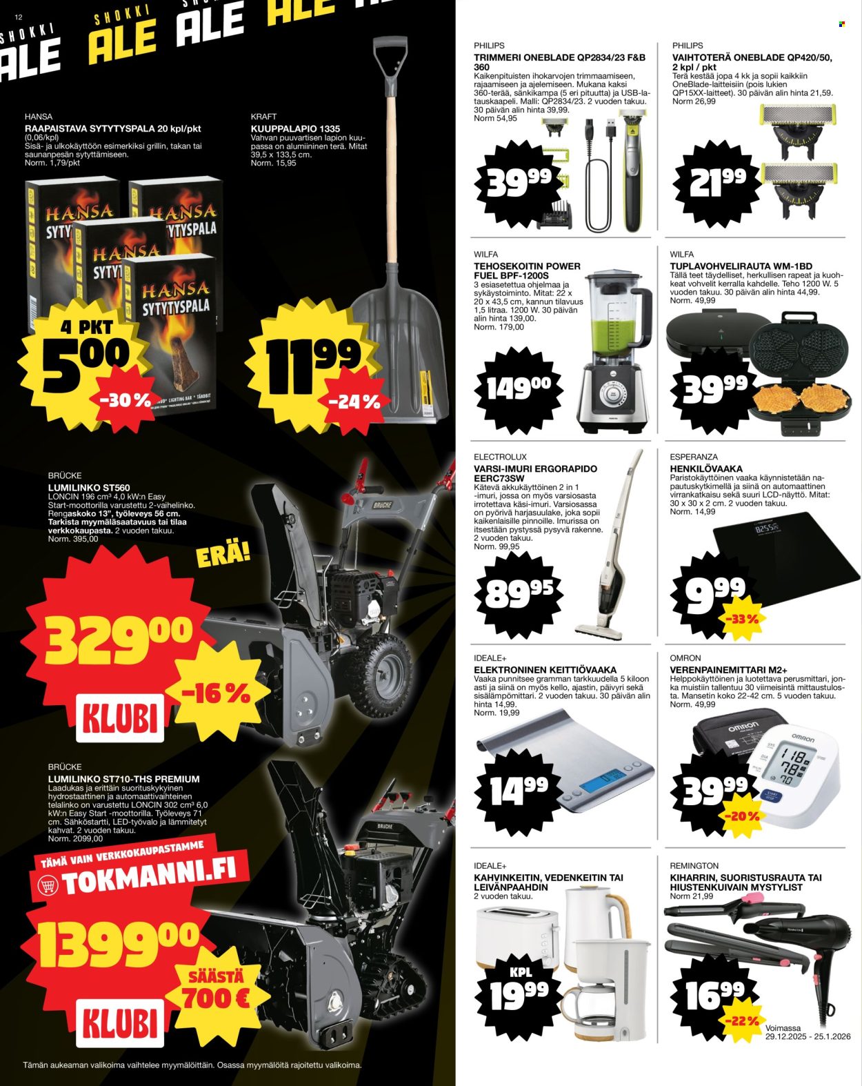 Tokmanni tarjoukset - 29.12.2025 - 04.01.2026. Sivu 12