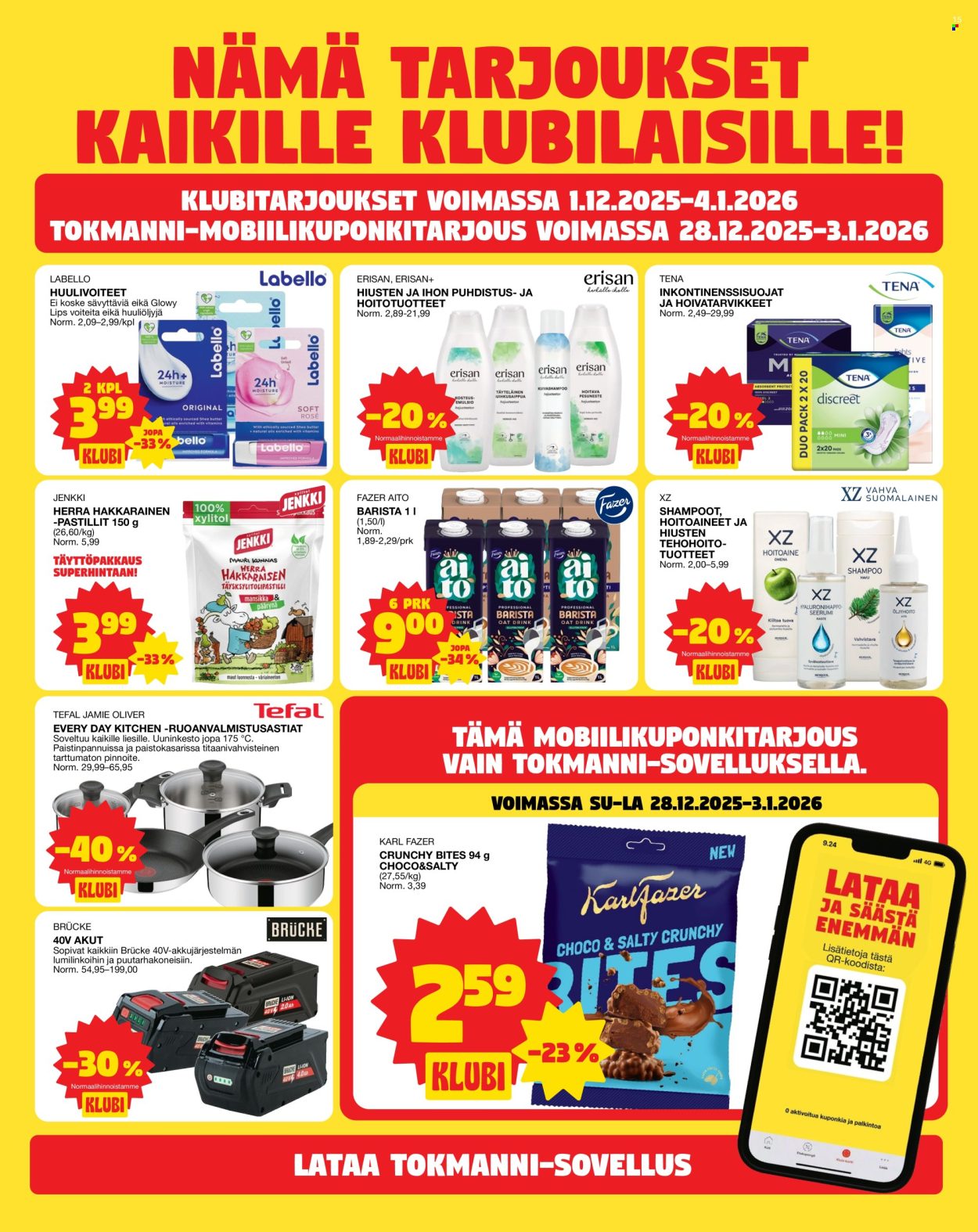 Tokmanni tarjoukset - 29.12.2025 - 04.01.2026. Sivu 15