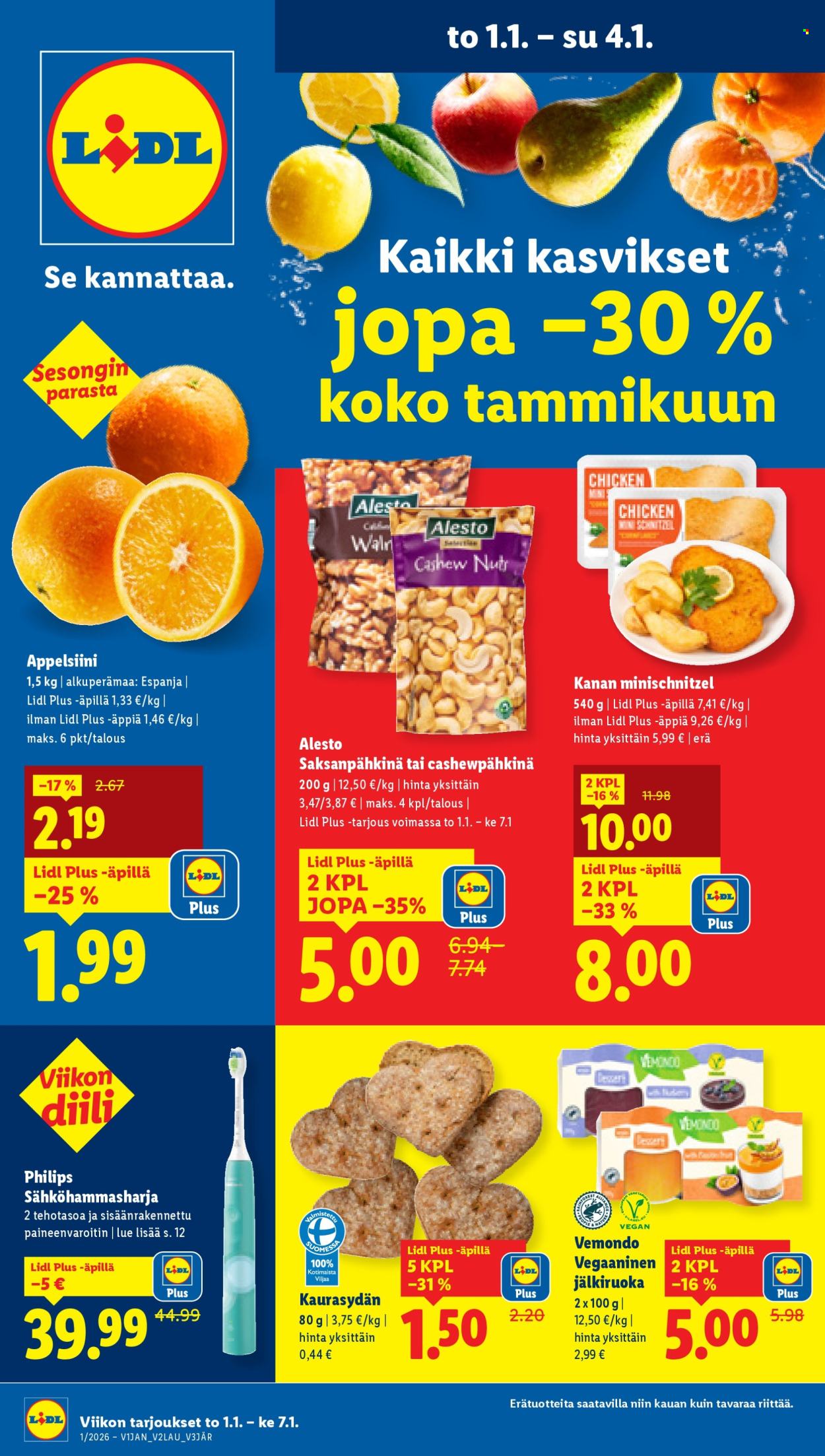 Lidl tarjoukset - 01.01.2026 - 07.01.2026. Sivu 1