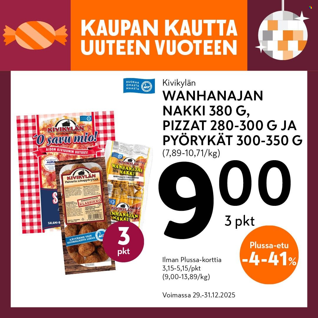 K-market tarjoukset - 29.12.2025 - 31.12.2025. Sivu 1