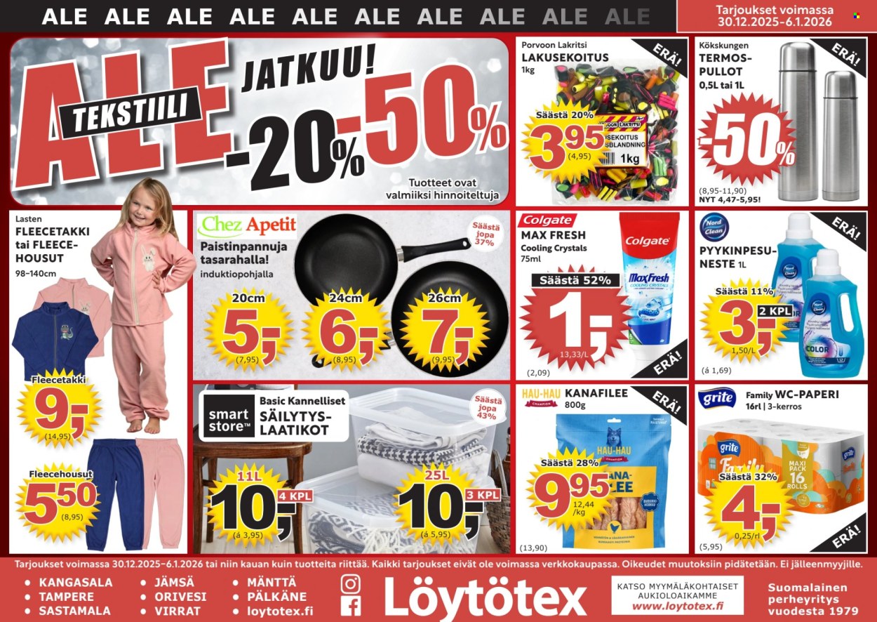 Löytötex tarjoukset - 30.12.2025 - 06.01.2026. Sivu 1