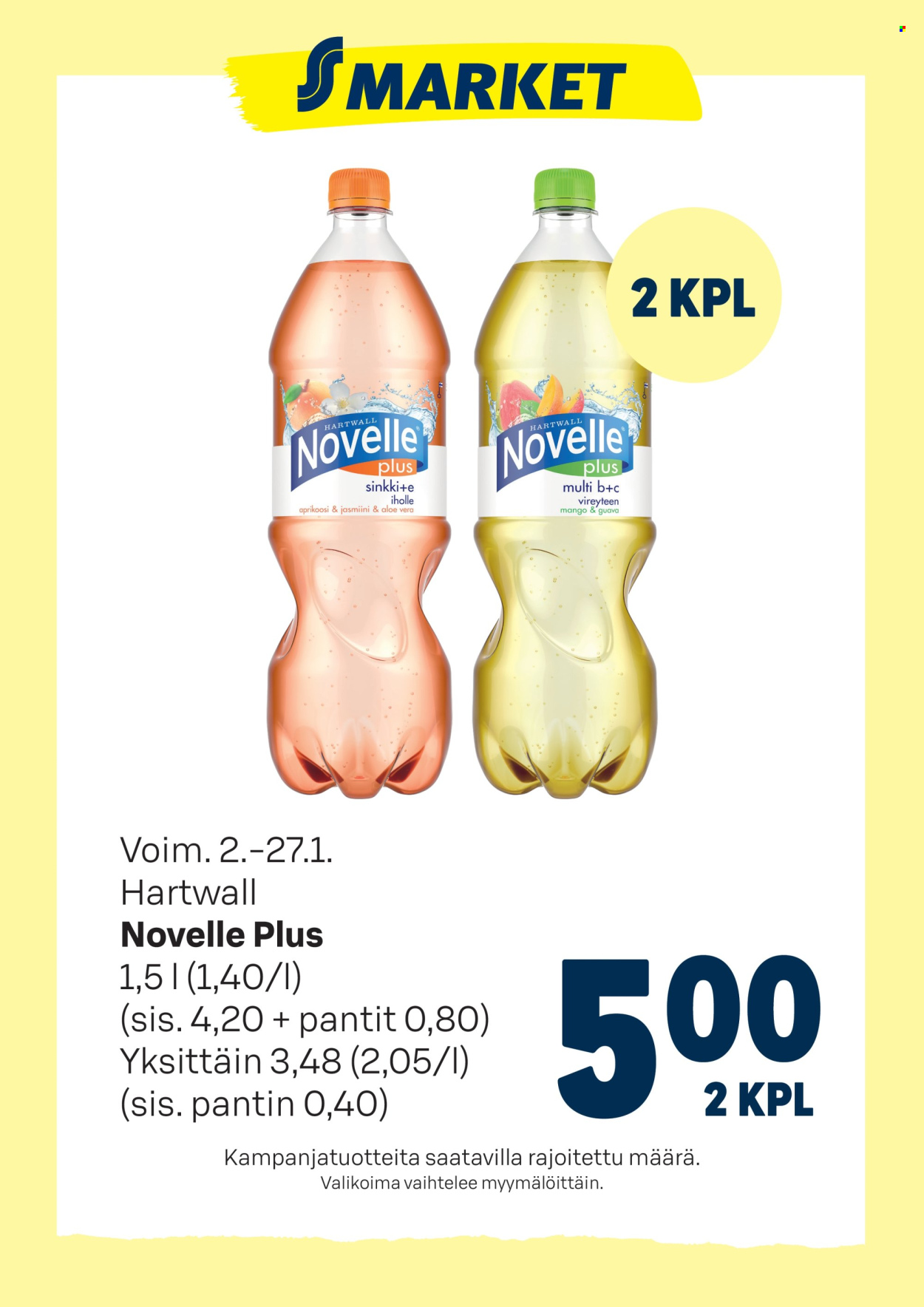 S-market tarjoukset - 02.01.2026 - 27.01.2026. Sivu 1