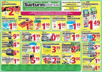 Saiturinpörssi tarjoukset  - 02.01.2026 - 07.01.2026.