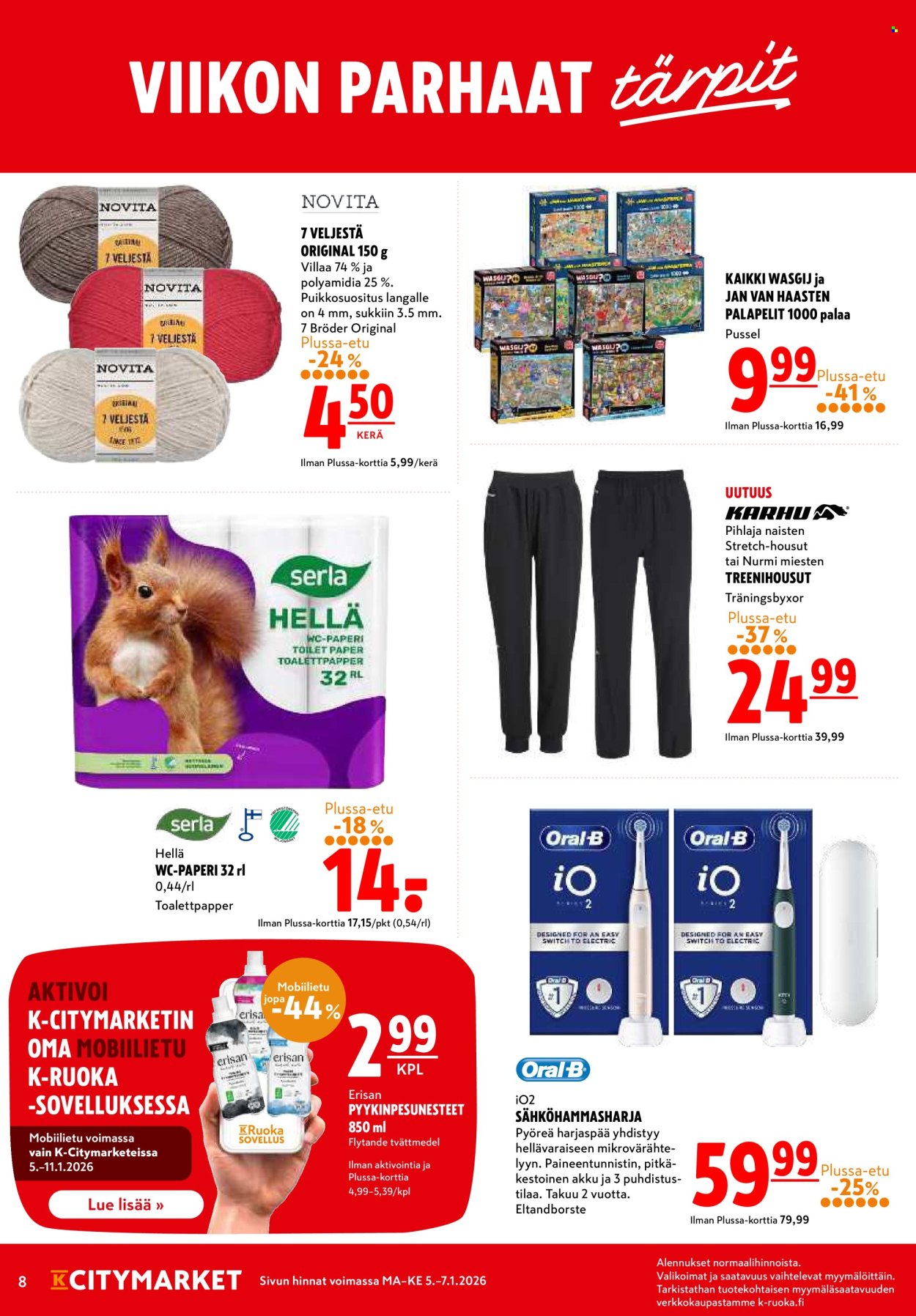K-citymarket tarjoukset - 05.01.2026 - 07.01.2026. Sivu 8