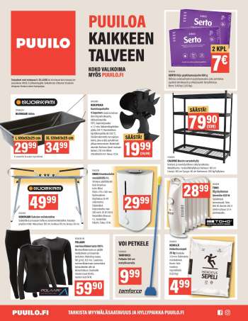 Puuilo tarjoukset  - 05.01.2026 - 25.01.2026.