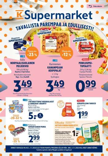 K-Supermarket tarjoukset  - 05.01.2026 - 07.01.2026.