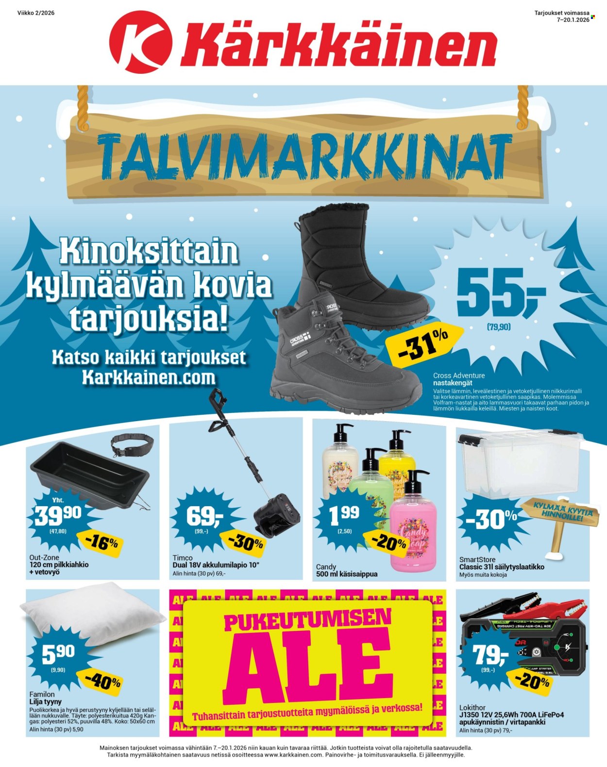 Kärkkäinen tarjoukset - 07.01.2026 - 20.01.2026. Sivu 1