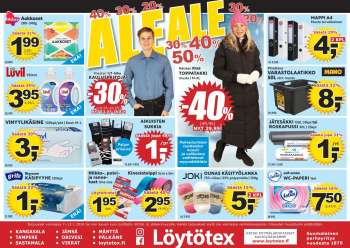 Löytötex tarjoukset  - 07.01.2026 - 13.01.2026.