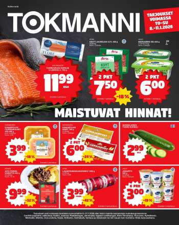 Tokmanni tarjoukset  - 08.01.2026 - 11.01.2026.
