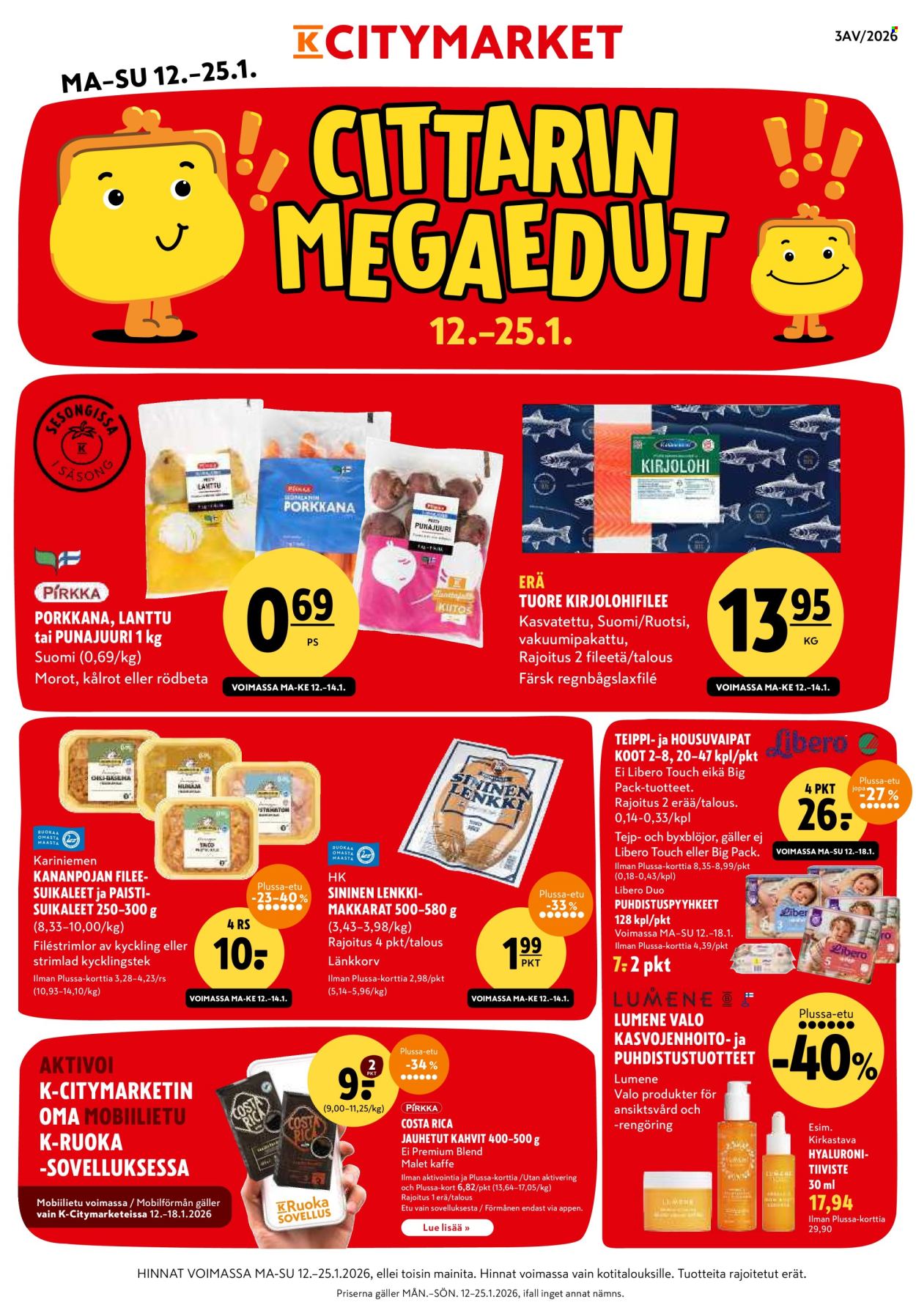 K-citymarket tarjoukset - 12.01.2026 - 25.01.2026. Sivu 1