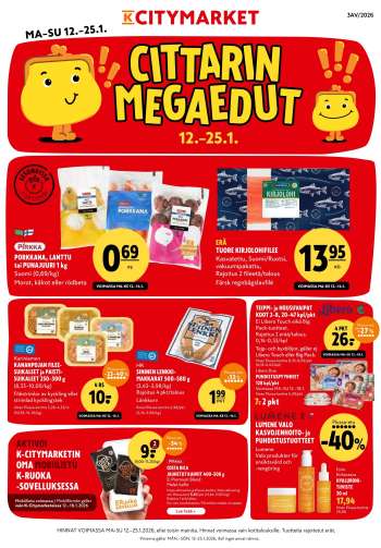 K-citymarket tarjoukset  - 12.01.2026 - 25.01.2026.
