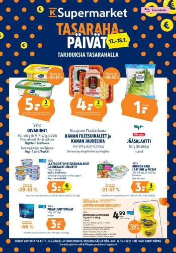 K-Supermarket tarjoukset  - 12.01.2026 - 14.01.2026.