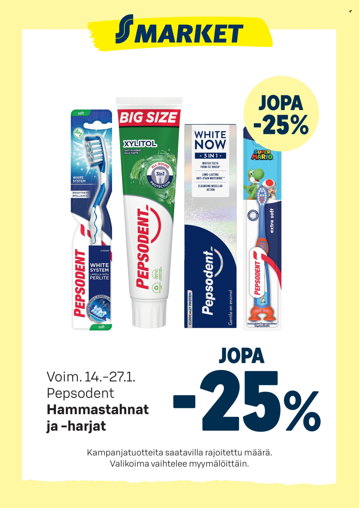S-market tarjoukset - 14.01.2026 - 27.01.2026. Sivu 1