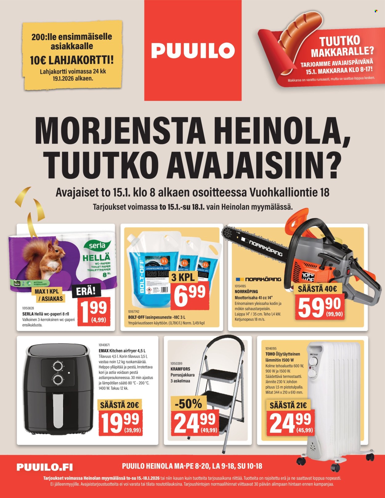 Puuilo tarjoukset - 15.01.2026 - 18.01.2026. Sivu 1