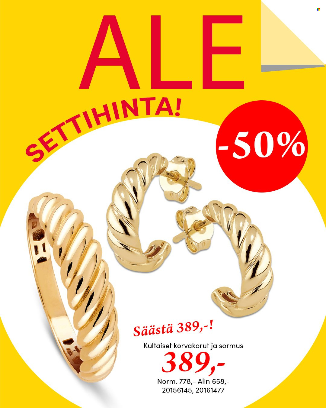 Kultajousi tarjoukset. Sivu 1