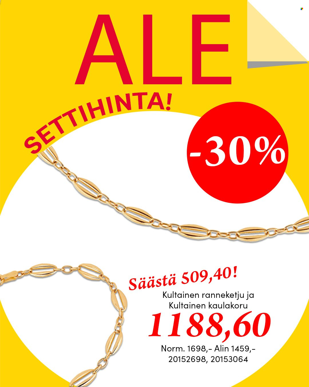 Kultajousi tarjoukset. Sivu 6