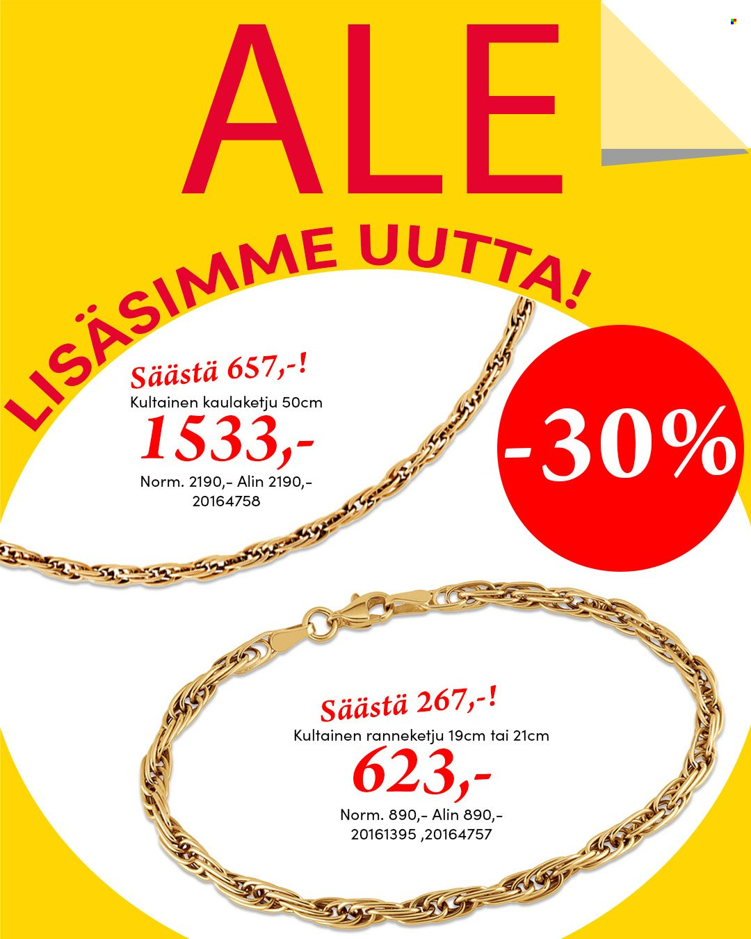 Kultajousi tarjoukset. Sivu 8