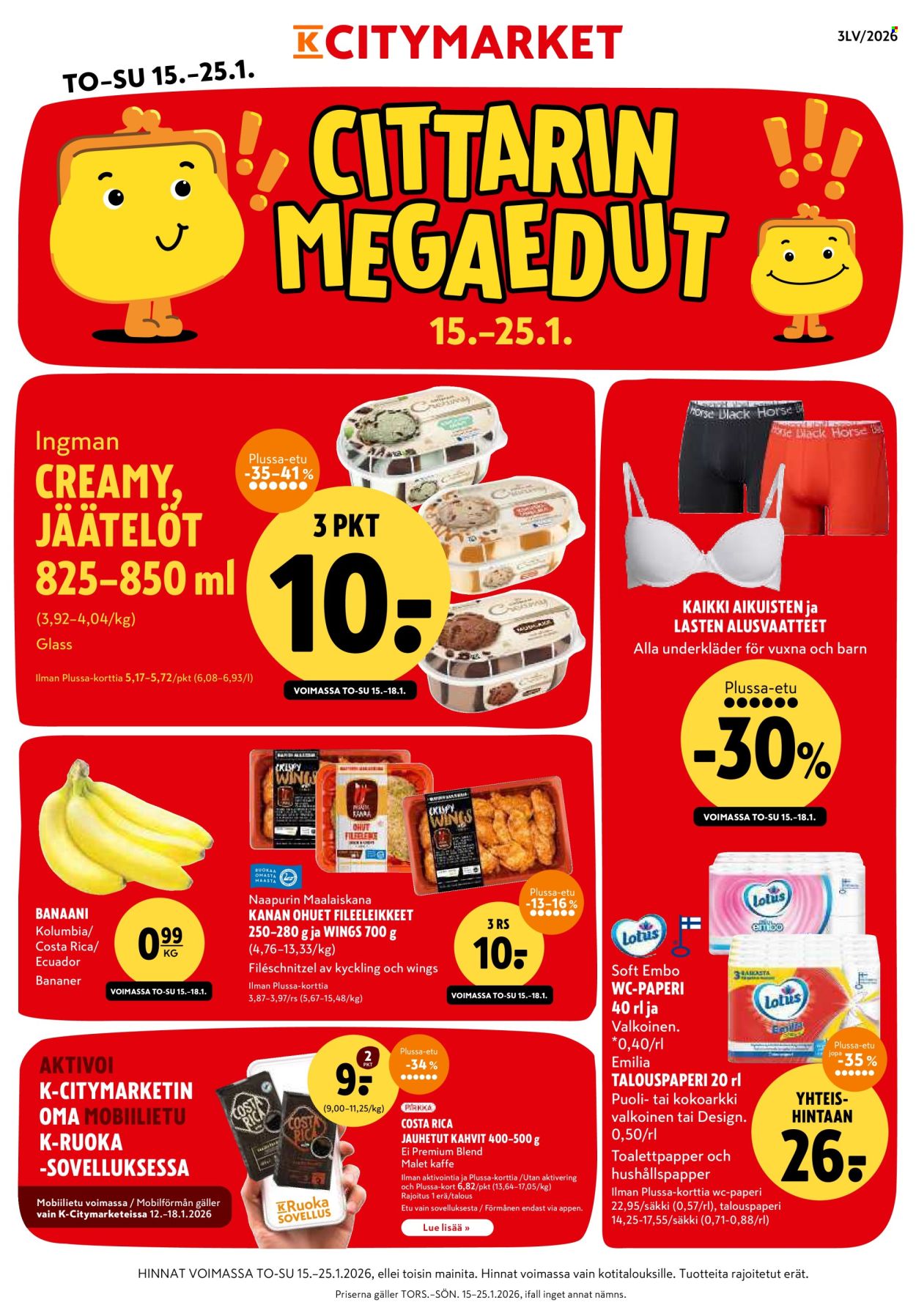 K-citymarket tarjoukset - 15.01.2026 - 25.01.2026. Sivu 1