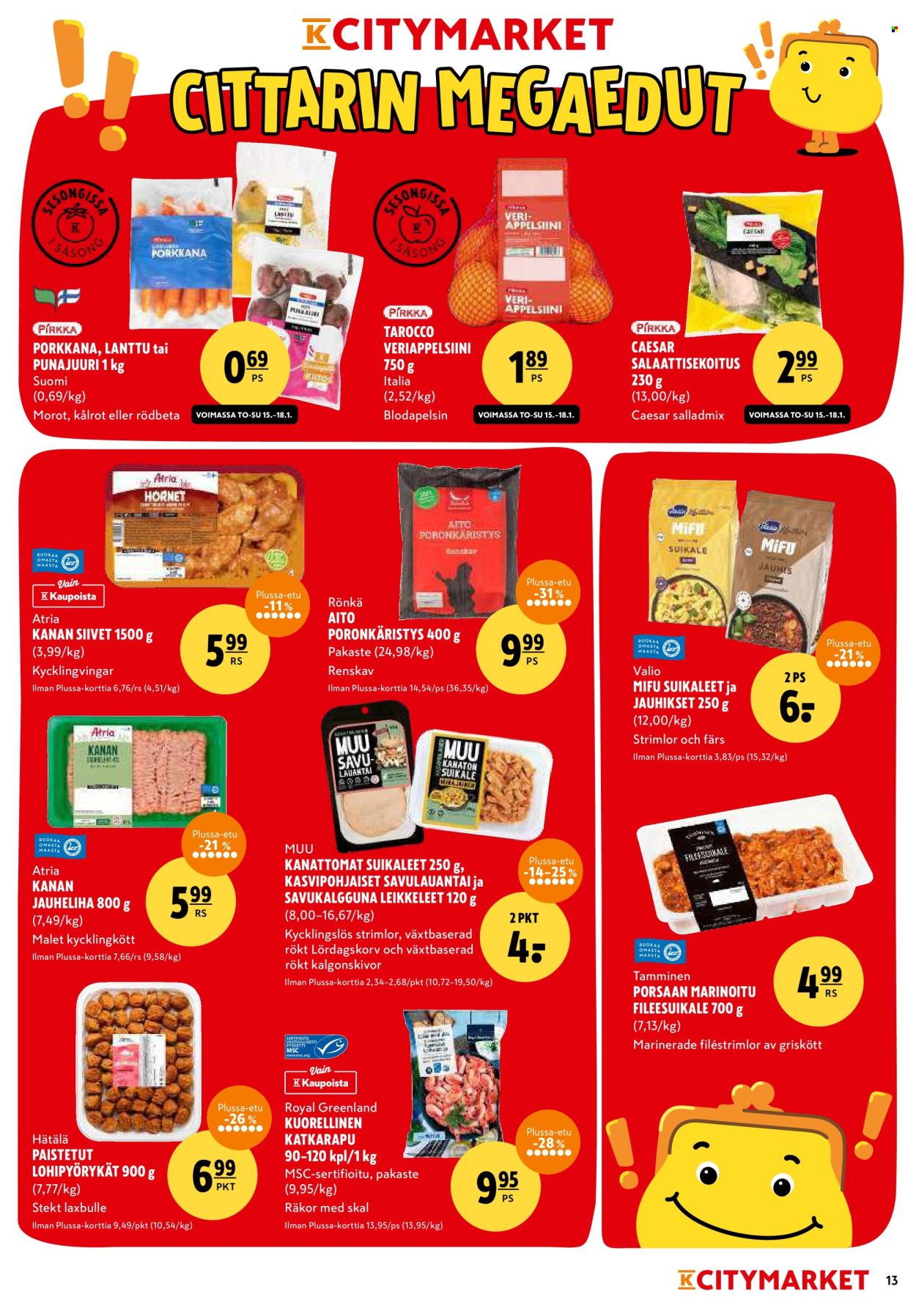 K-citymarket tarjoukset - 15.01.2026 - 25.01.2026. Sivu 13