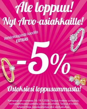 Kultajousi tarjoukset  - 16.01.2026 - 18.01.2026.