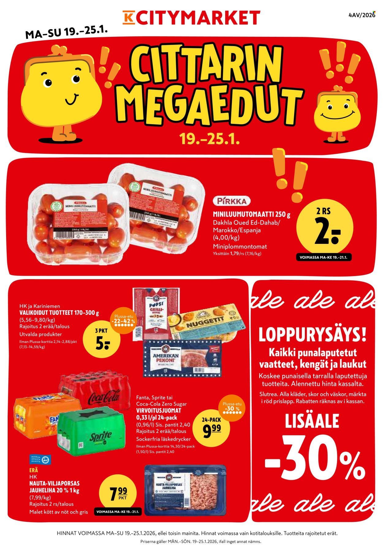 K-citymarket tarjoukset - 19.01.2026 - 25.01.2026. Sivu 1