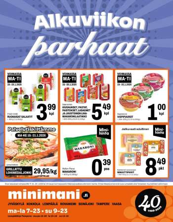 Minimani tarjoukset  - 19.01.2026 - 20.01.2026.