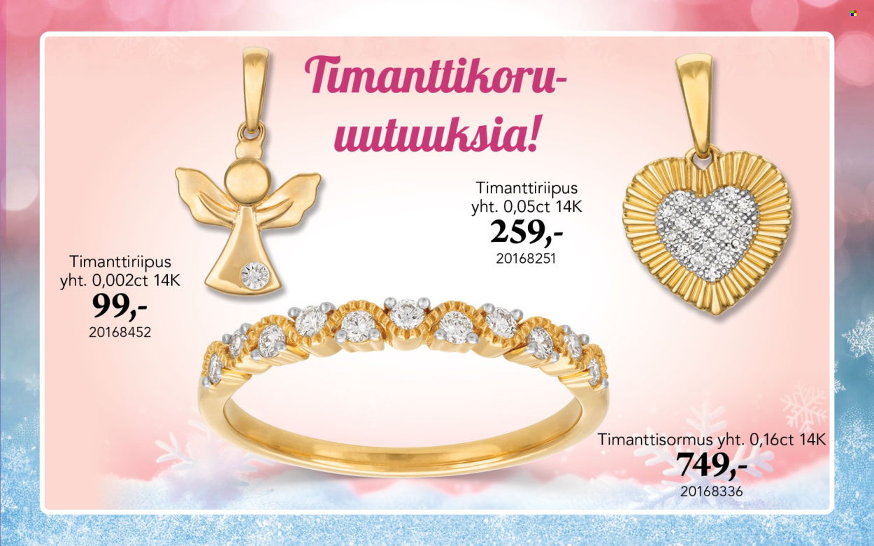 Kultajousi tarjoukset. Sivu 2