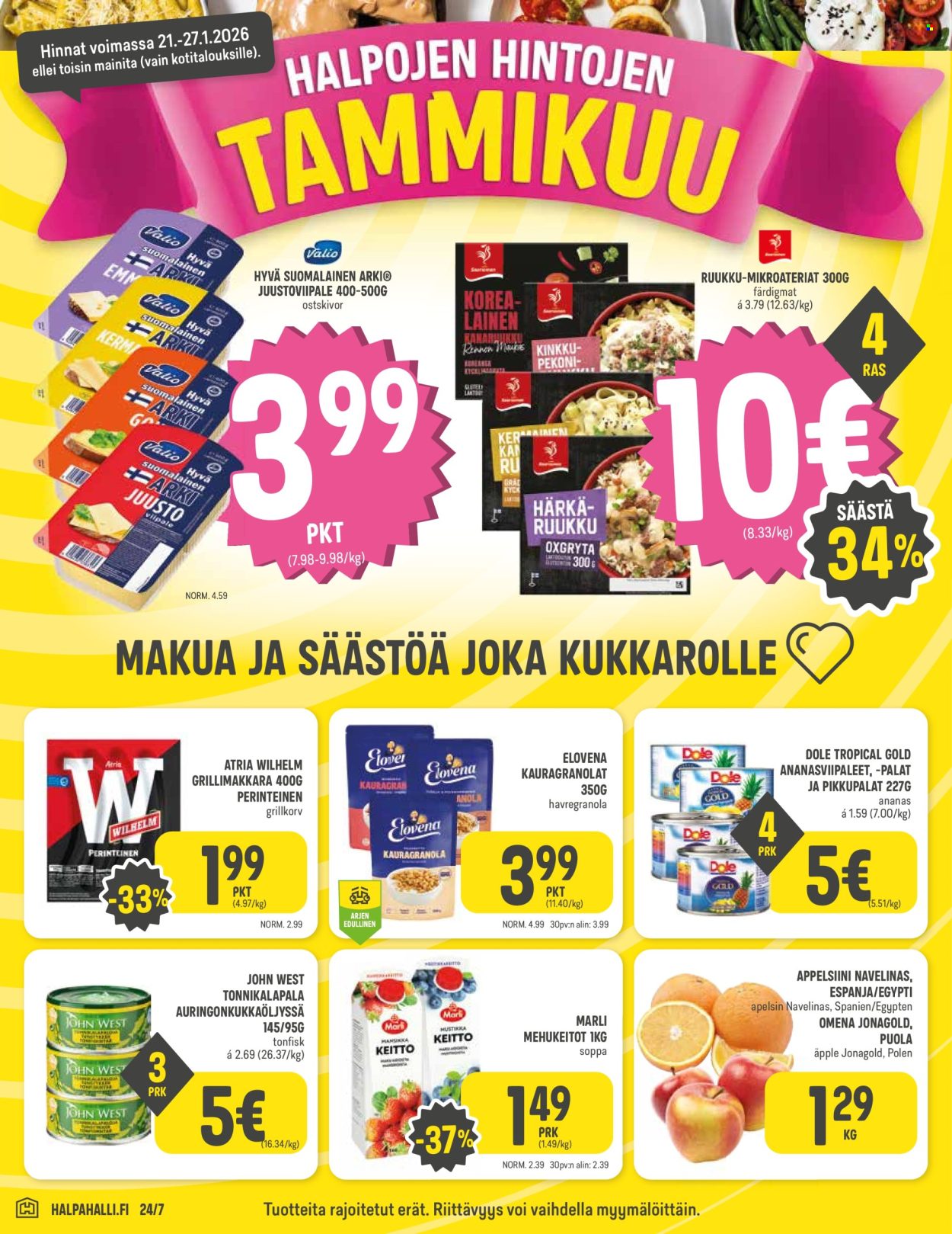 HalpaHalli tarjoukset - 21.01.2026 - 27.01.2026. Sivu 2