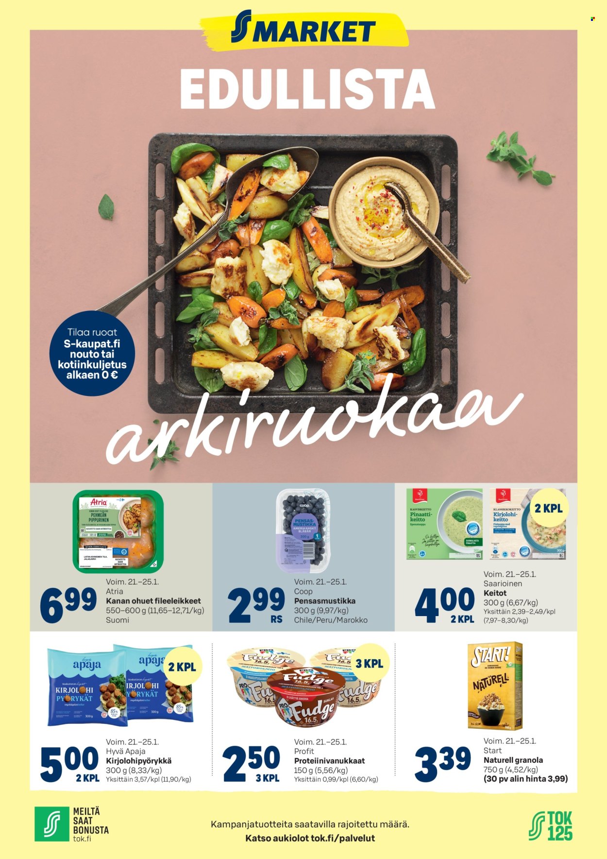 S-market tarjoukset - 21.01.2026 - 25.01.2026. Sivu 1