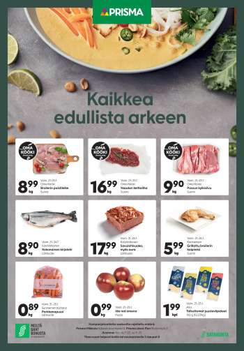 Prisma tarjoukset  - 21.01.2026 - 25.01.2026.