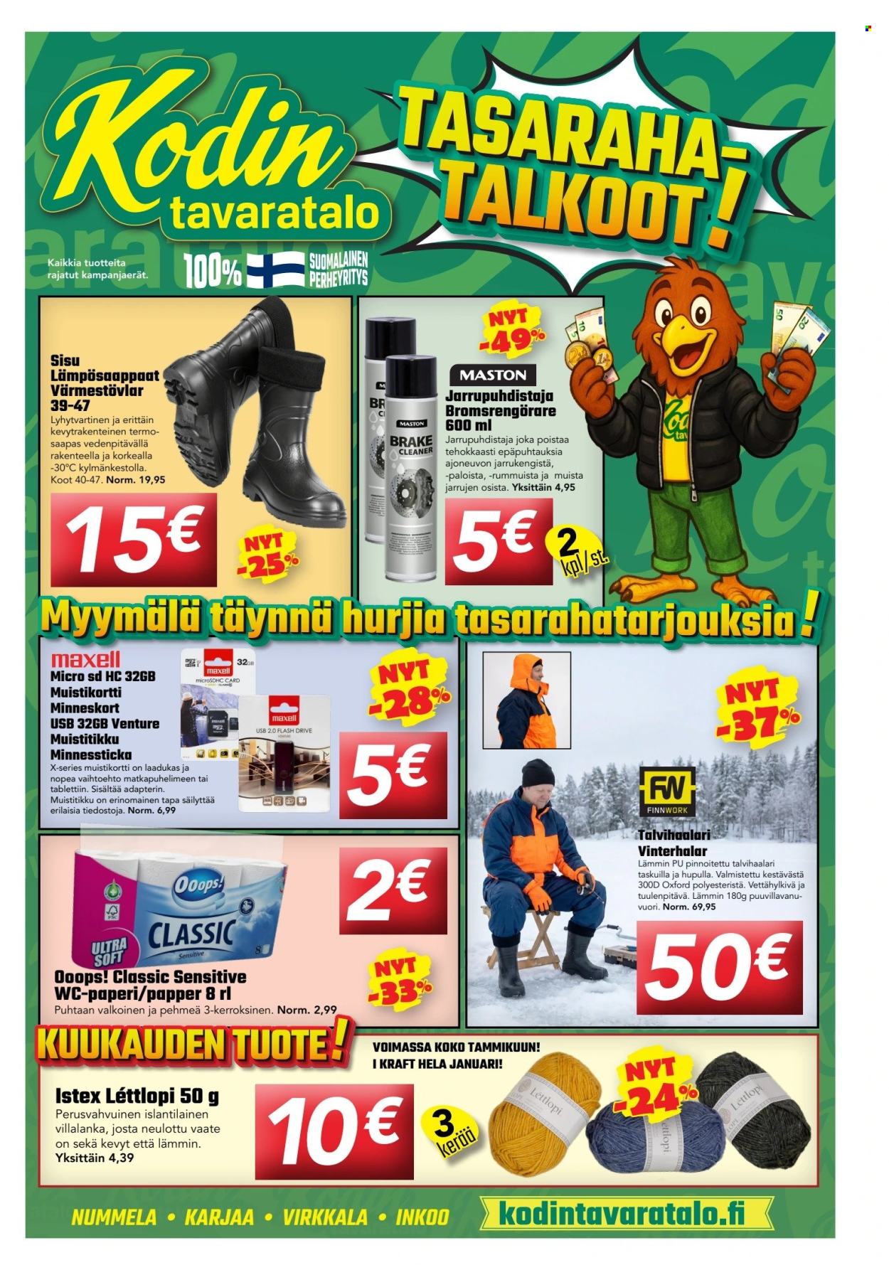 Kodintavaratalo tarjoukset - 19.01.2026 - 31.01.2026. Sivu 1