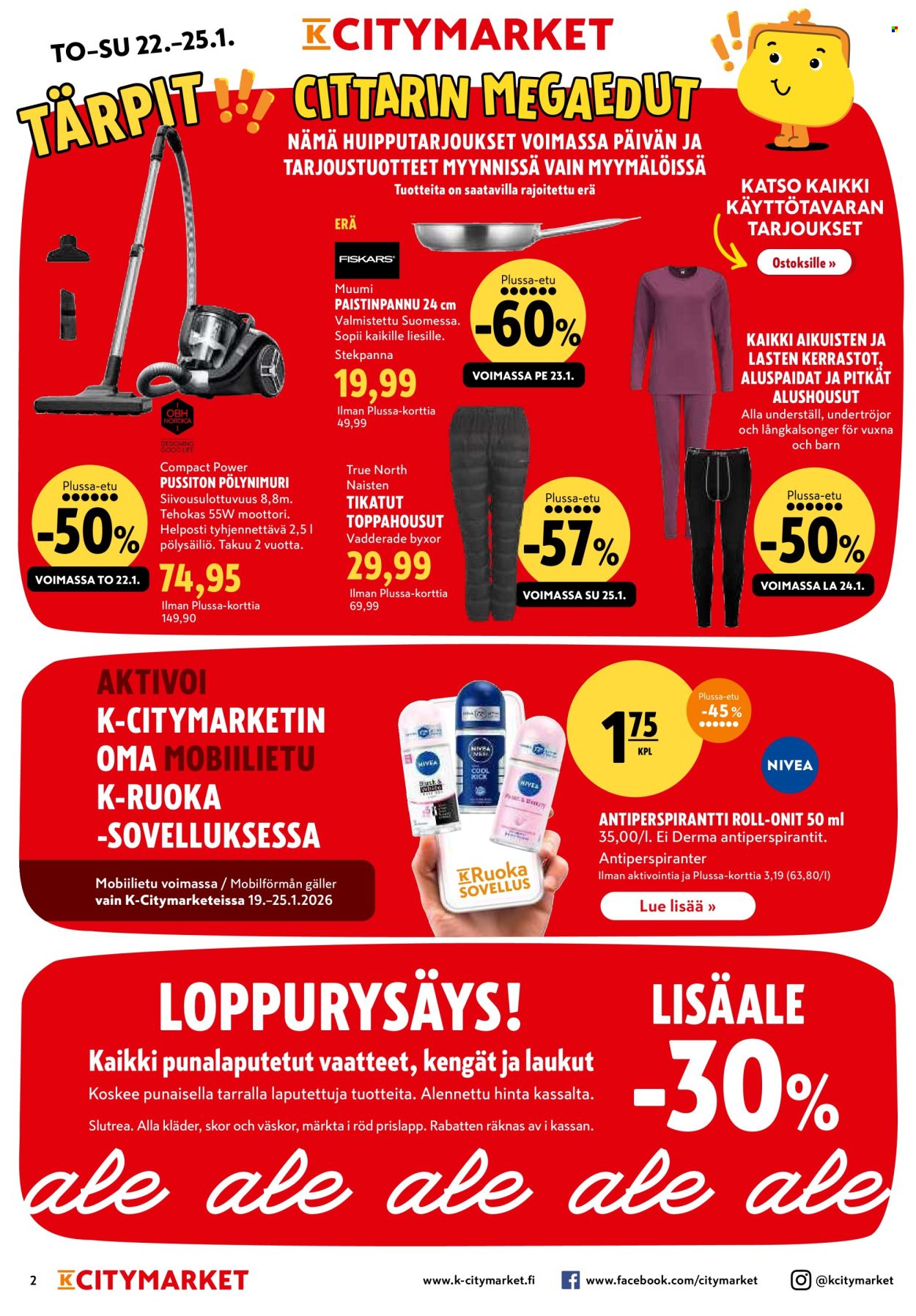 K-citymarket tarjoukset - 22.01.2026 - 25.01.2026. Sivu 2