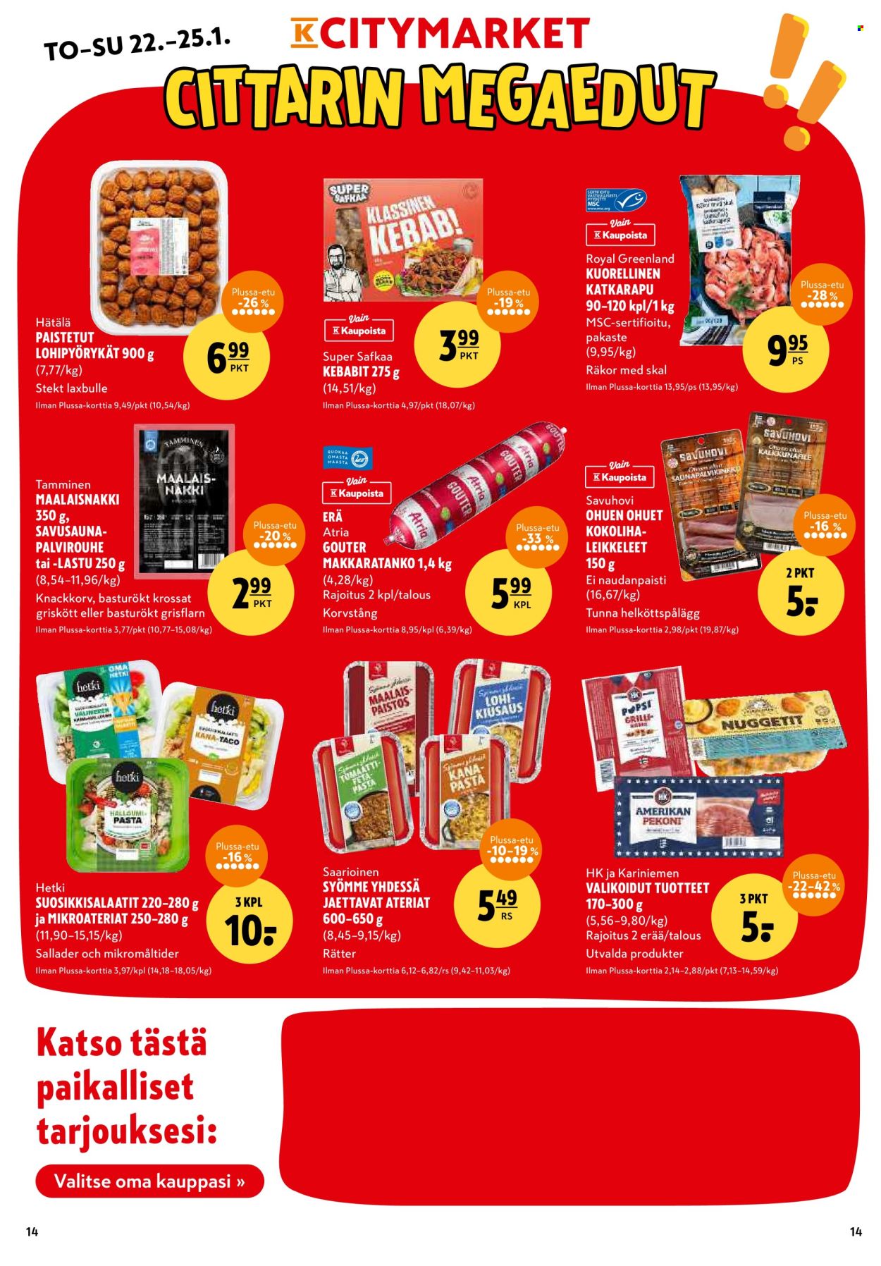 K-citymarket tarjoukset - 22.01.2026 - 25.01.2026. Sivu 14