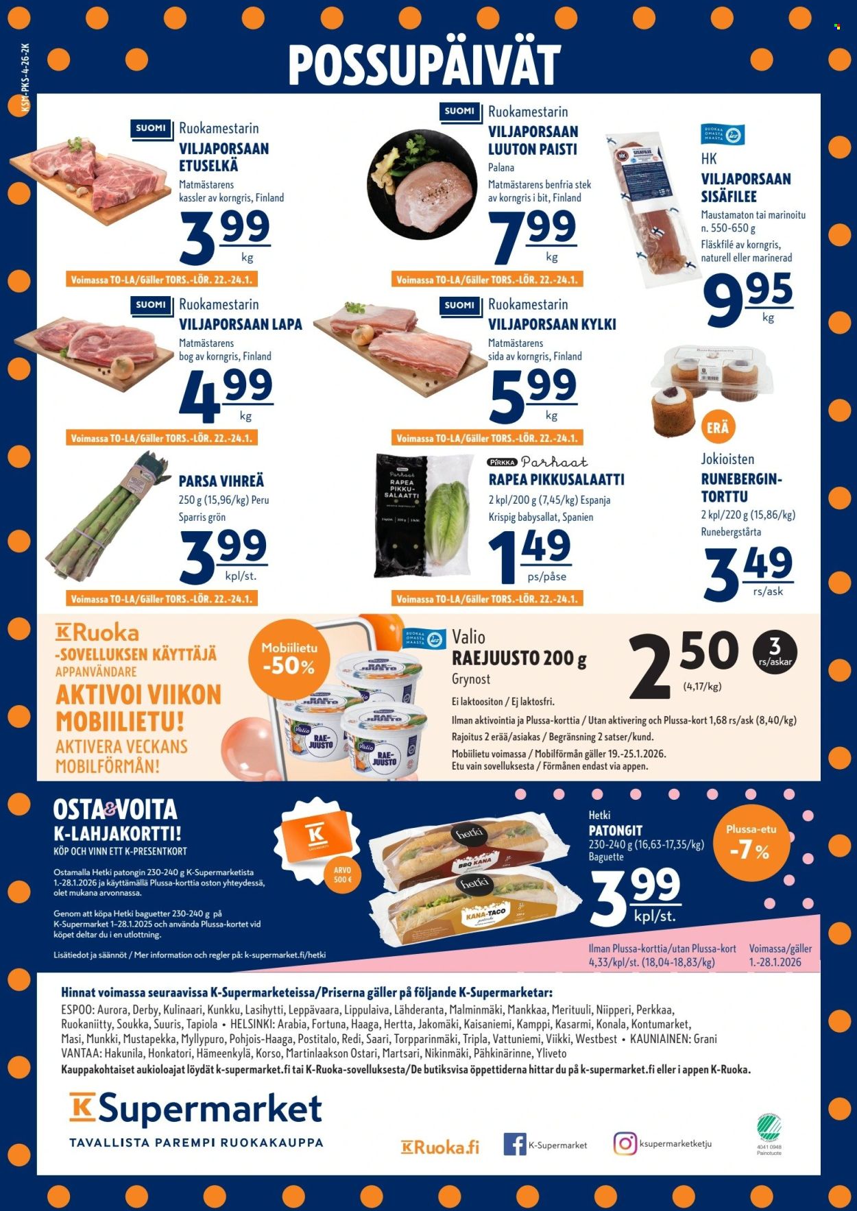 K-Supermarket tarjoukset - 22.01.2026 - 25.01.2026. Sivu 4