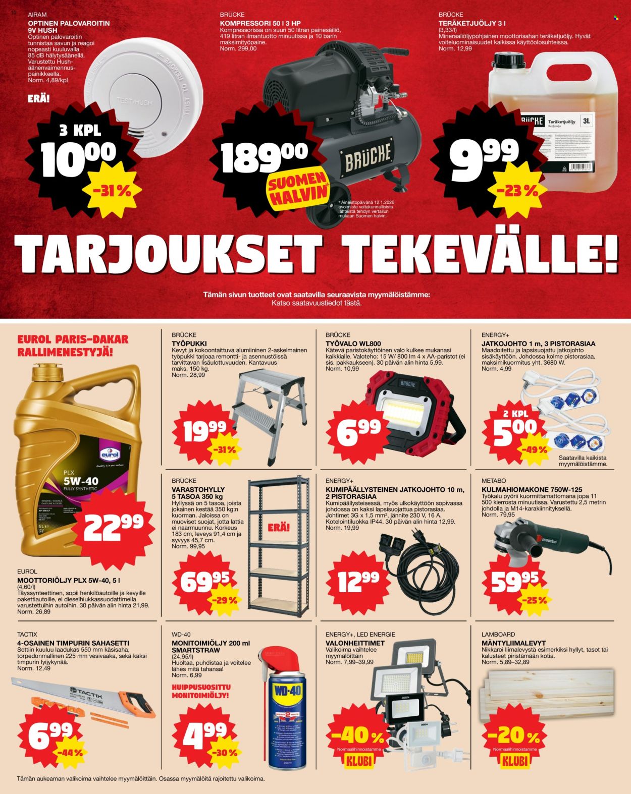Tokmanni tarjoukset - 26.01.2026 - 01.02.2026. Sivu 10