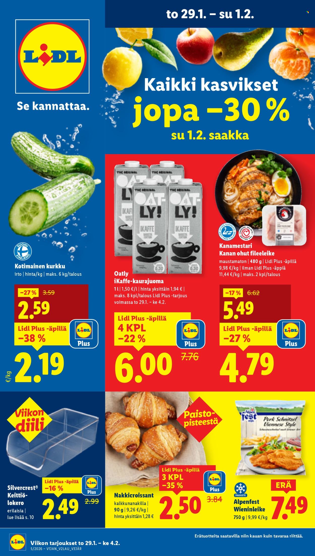 Lidl tarjoukset - 29.01.2026 - 04.02.2026. Sivu 1