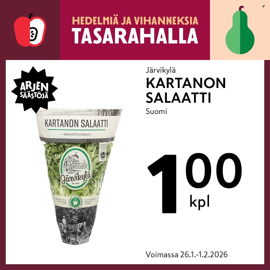 K-market tarjoukset - 26.01.2026 - 01.02.2026. Sivu 1