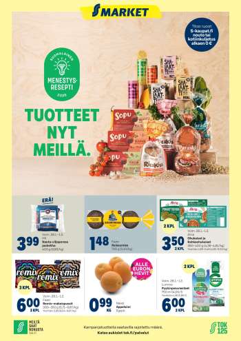 S-market tarjoukset  - 28.01.2026 - 01.02.2026.
