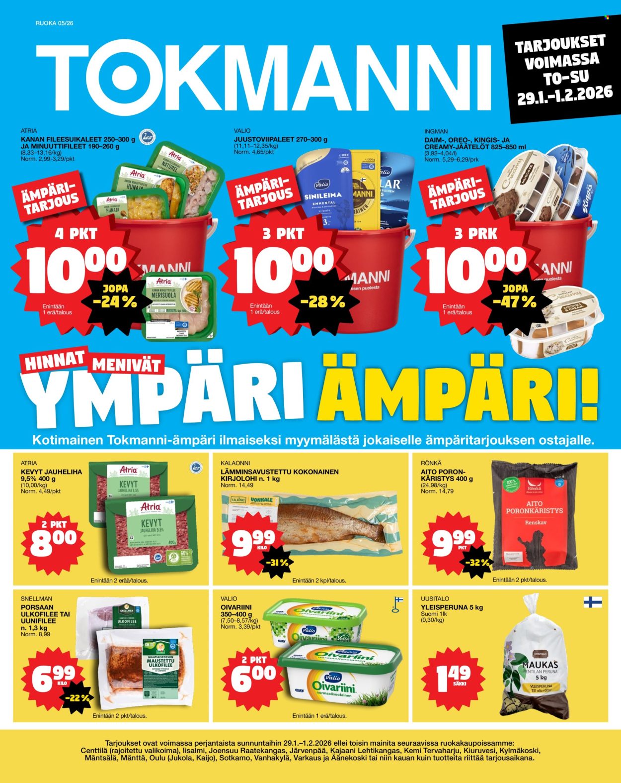 Tokmanni tarjoukset - 29.01.2026 - 01.02.2026. Sivu 1