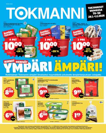 Tokmanni tarjoukset  - 29.01.2026 - 01.02.2026.