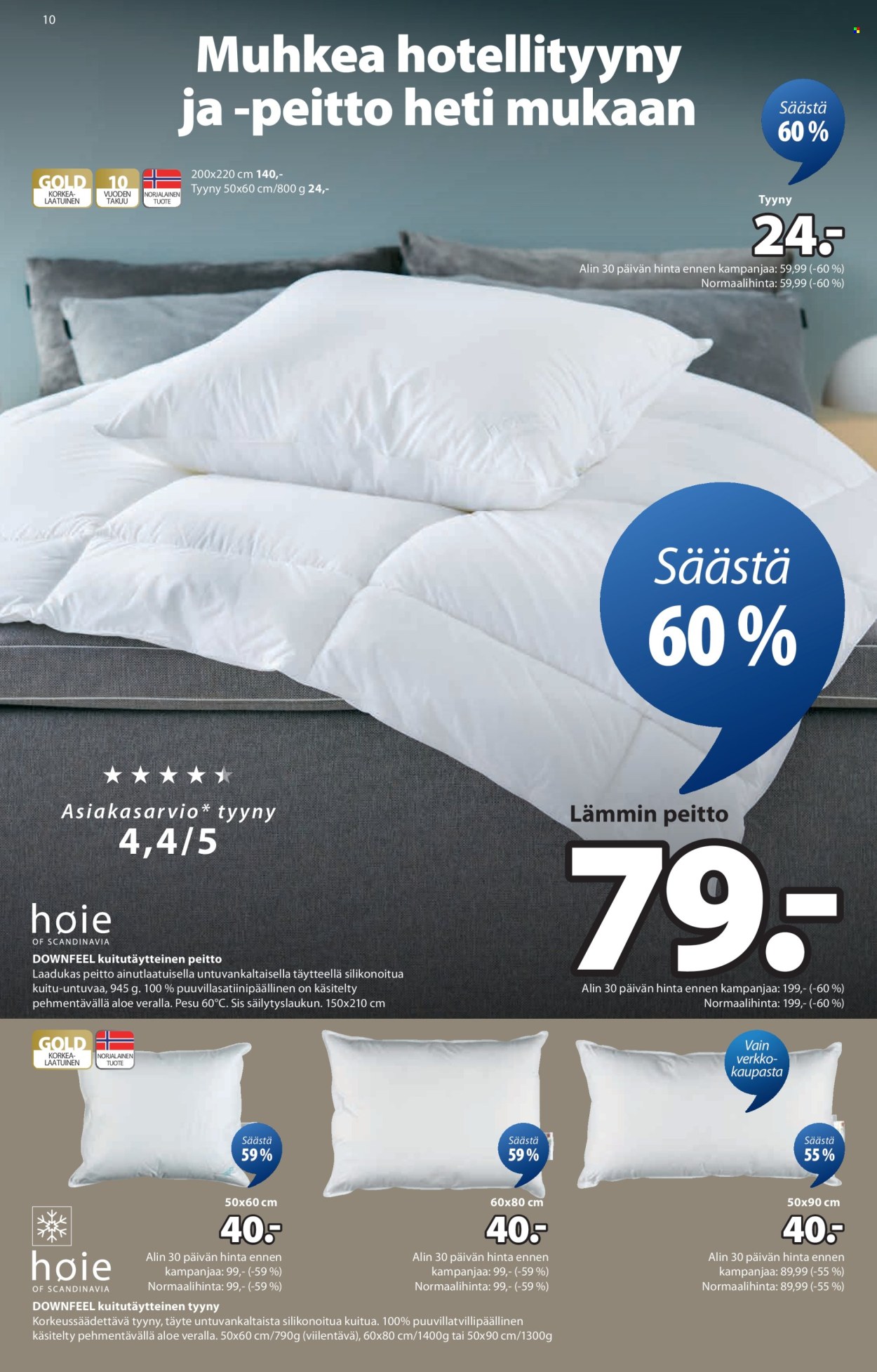 JYSK tarjoukset - 29.01.2026 - 05.03.2026. Sivu 10